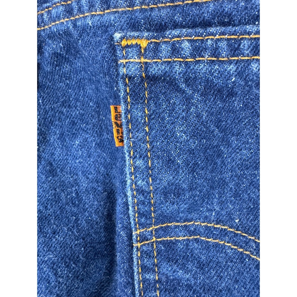 Vintage Levis 517 Orange Tab Mens 40x30 Bootcut Jeans USA Made Dark Wash Denim - Picture 12 of 15
